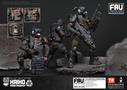 TOYS ALLIANCE LIMITED "ACID RAIN" 1/18 SCALE FAV-A134 KAIHO PARATROOPER