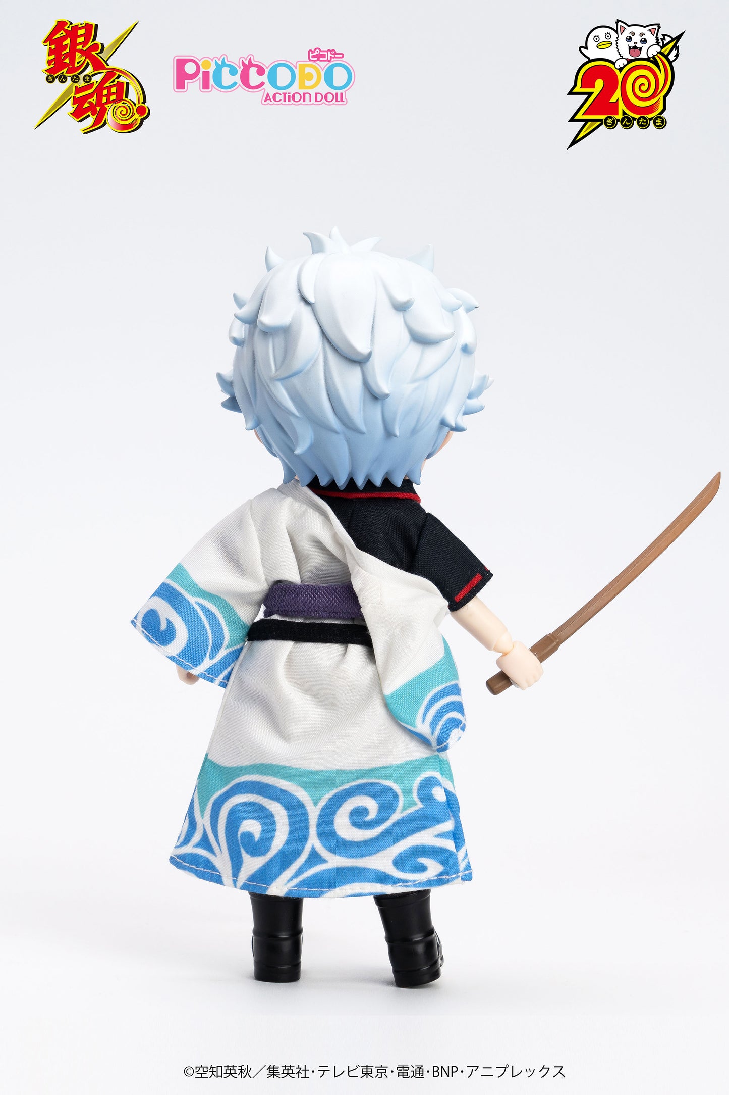 PICCODO ACTION DOLL "GINTAMA" SAKATA GINTOKI DEFORMED DOLL