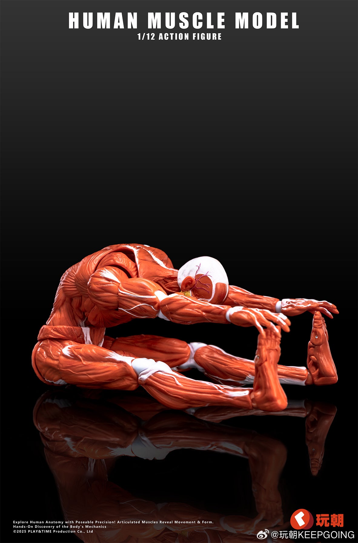 KEEPGOING STUDIO HUMAN MUSCLE MODEL 1/12 SCALE ACTION FIGURE RED