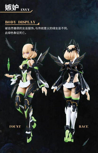 MS GENERAL SIN-04 ENVY 1/10 SCALE PLASTIC MODEL KIT