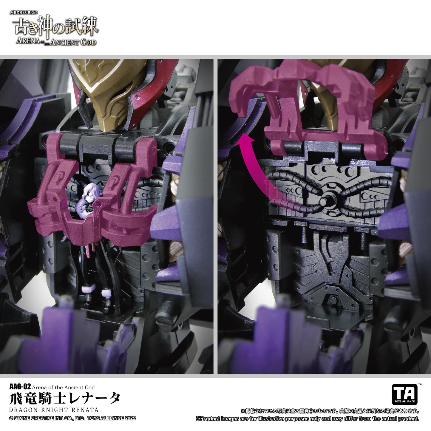 TOYS ALLIANCE LIMITED "ARENA OF THE ANCIENT GOD" SERIES 1/60 SCALE AAG-02 DRAGON KNIGHT RENATA